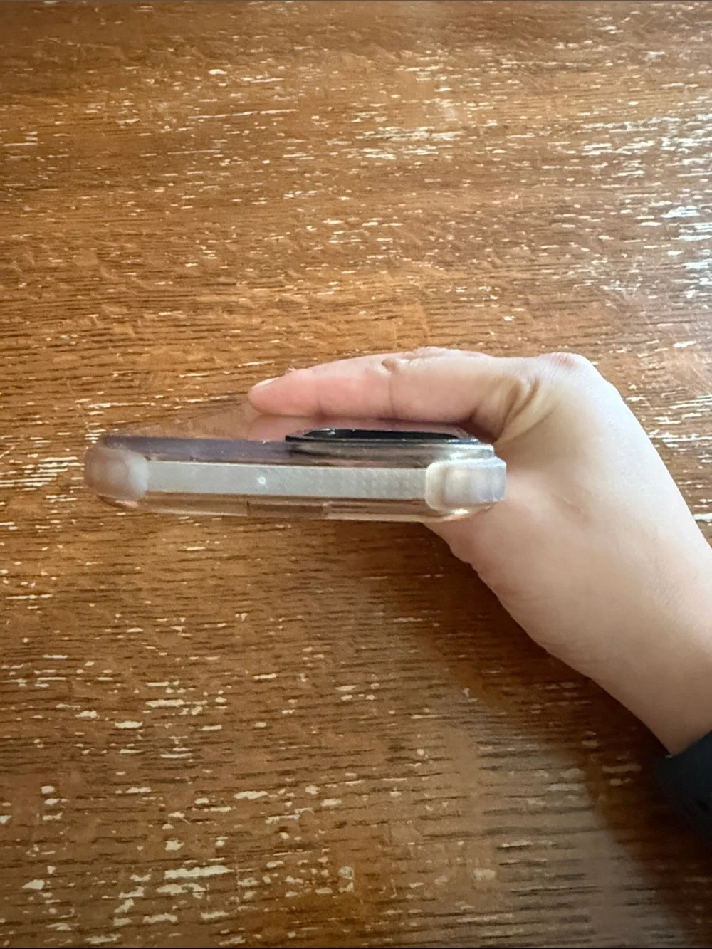 Casetify Clear Phone Case with Black Camera Trim